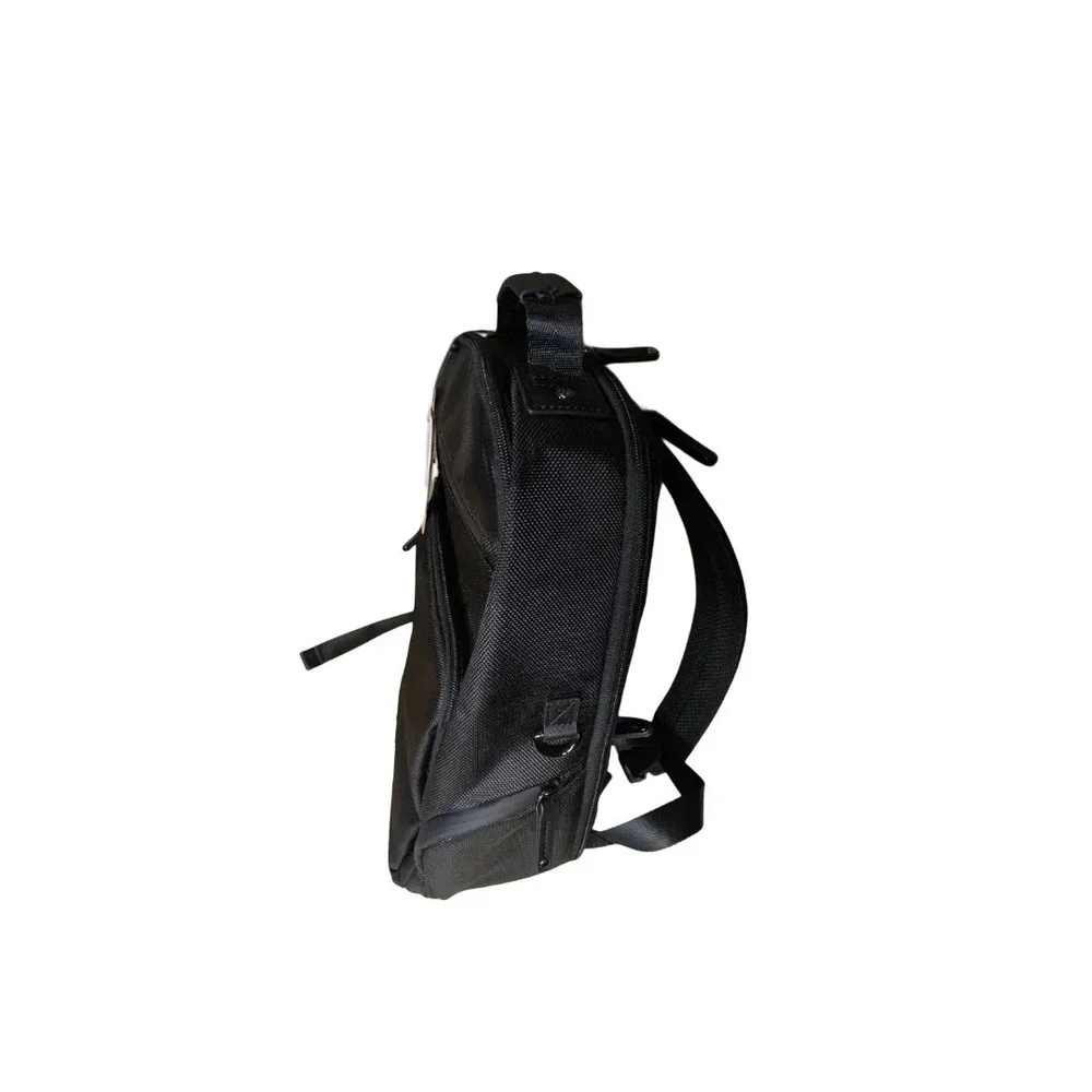 Robert Graham Black Nylon Backpack Carbon Fiber Trim Paisley Lining NWT $228 - Picture 14 of 16